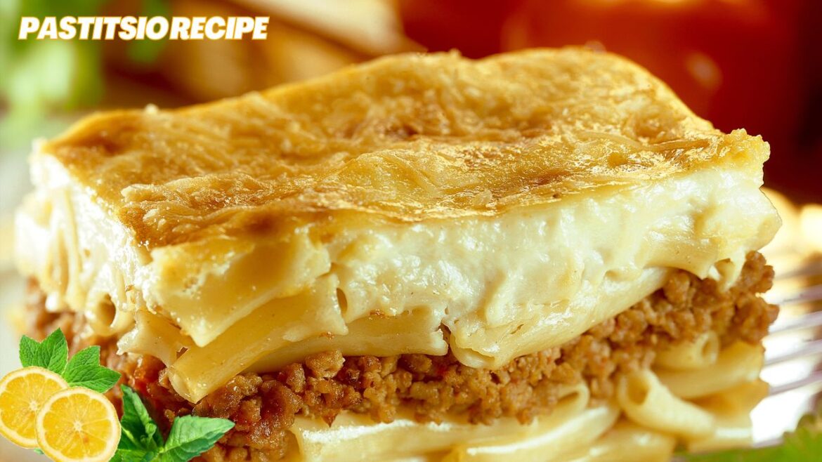 Pastitsio (Greek beef pasta bake) Recipe