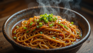 📋 Spicy Noodles Recipe Card