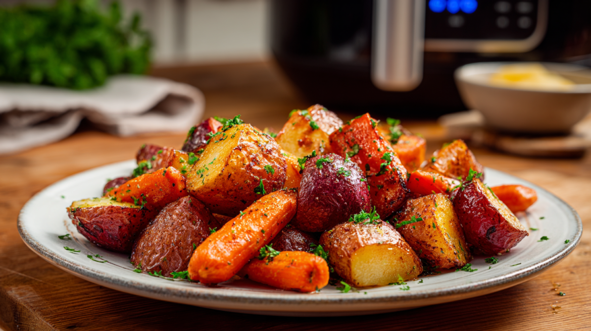 Crispy & Delicious Roasting Carrots and Red Potatoes in a Ninja Air Fryer