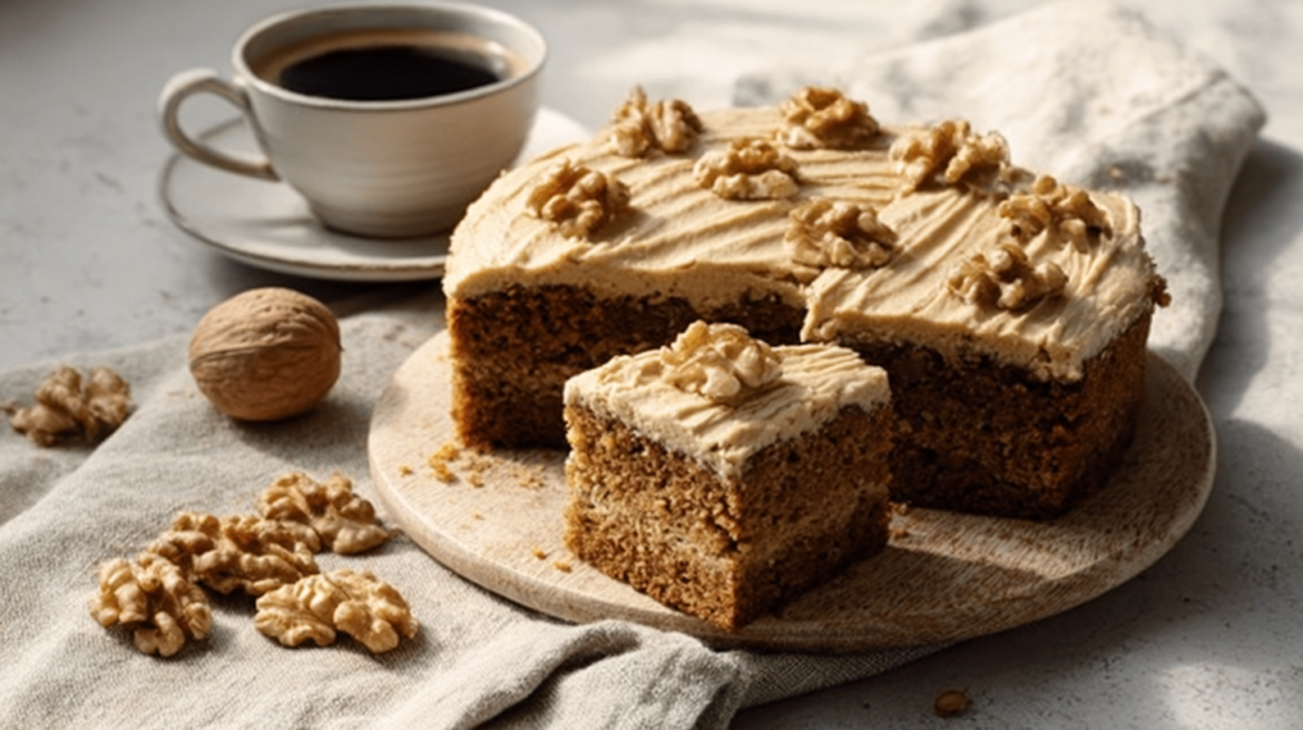 Coffee Ginger Walnut Slice A Deliciously Unique Dessert