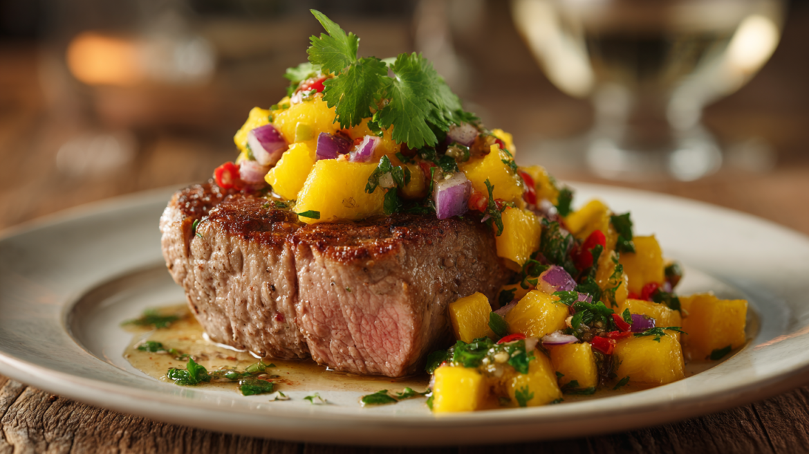 Pan Seared Tenderloin Recipe Paired with Pineapple Mango Salsa A Flavorful Delight