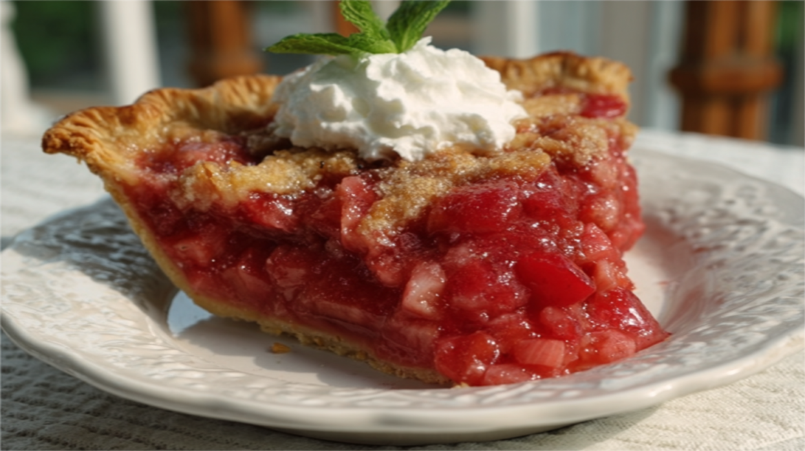 Rhubarb Pie with Strawberry Jello A Classic Dessert Recipe