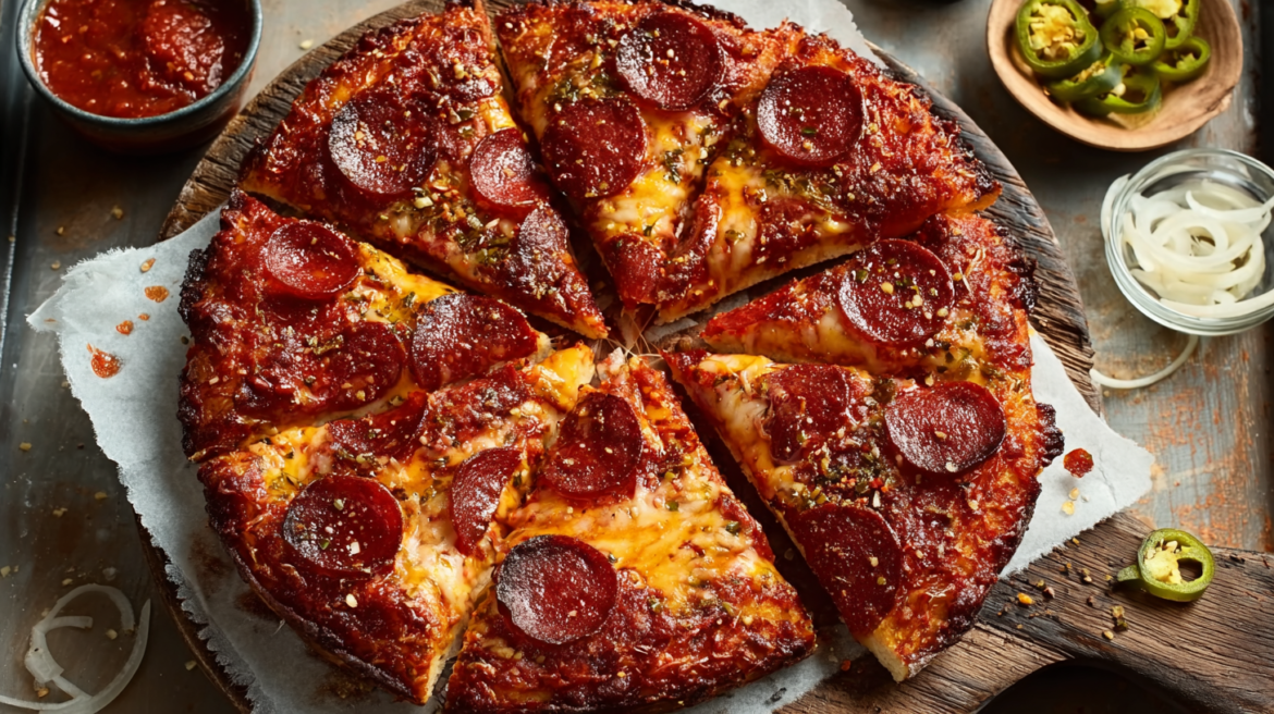 Spicy Pepperoni Pizza A Flavor Explosion in Every Bite