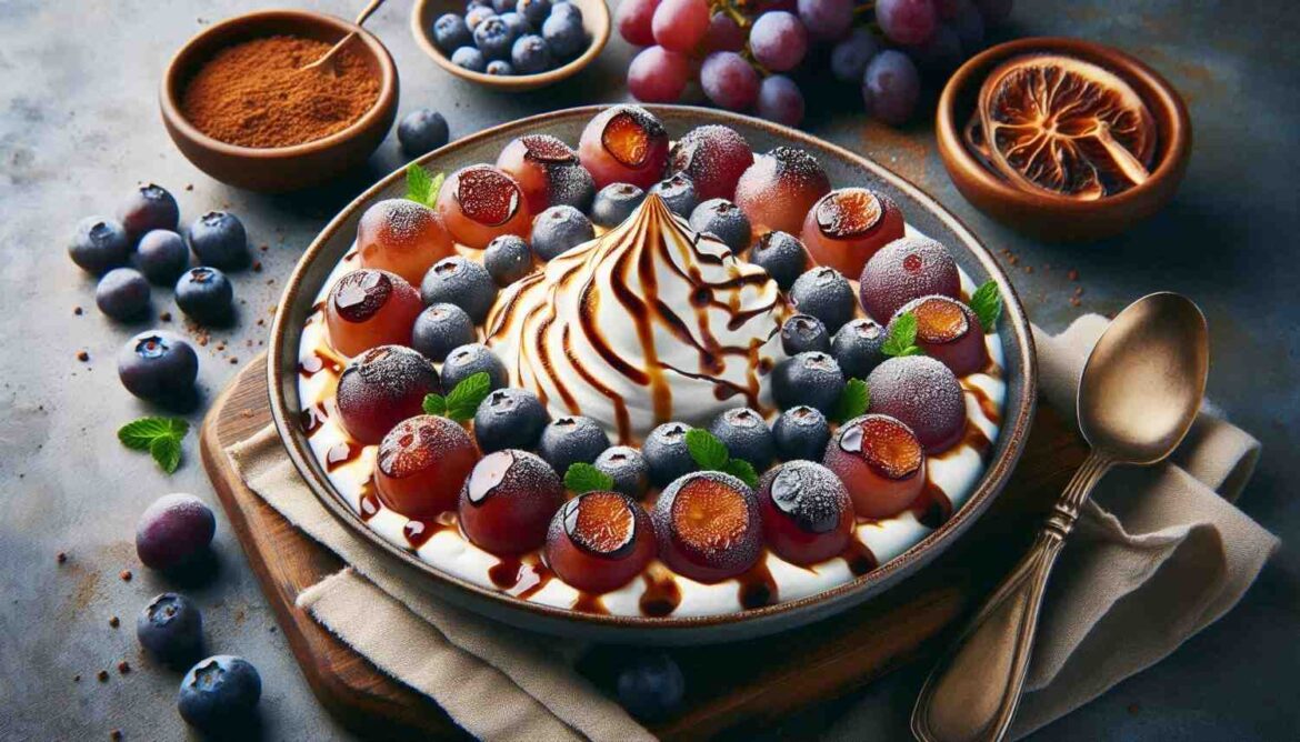 Sour Cream Burnt Grapes A Sweet and Tangy Dessert Delight